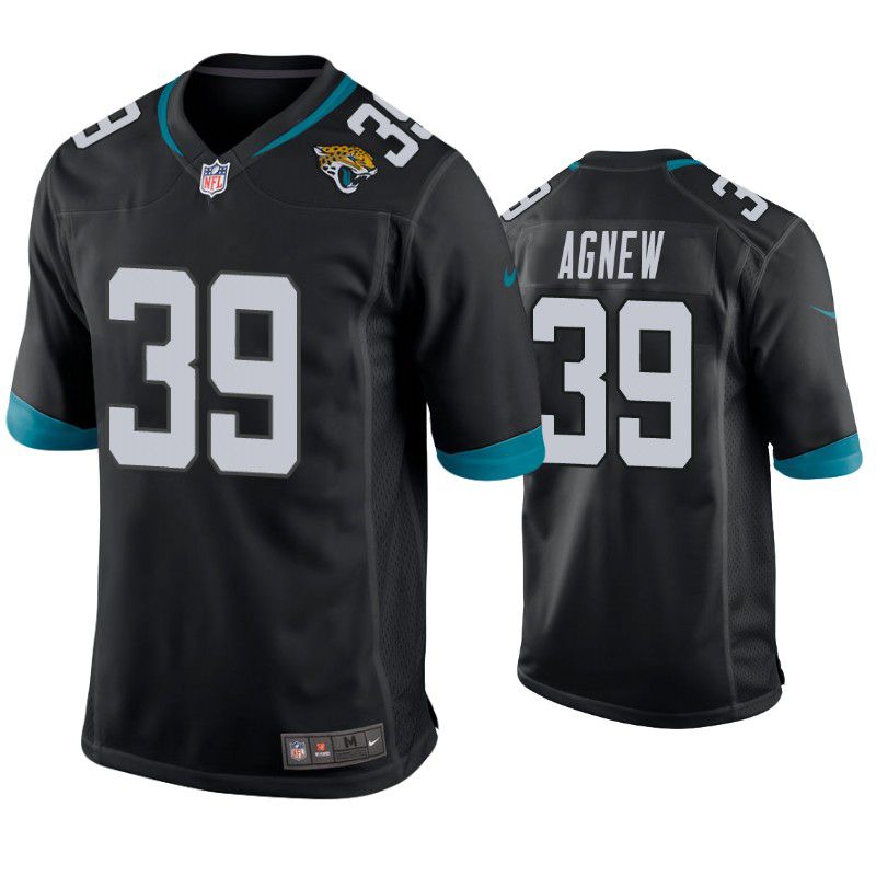 Men Jacksonville Jaguars 39 Jamal Agnew Nike Black Game NFL Jersey